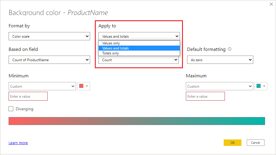 Power BI Conditional Formatting | Totals and Subtotals